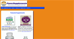 Desktop Screenshot of powersupplements.com